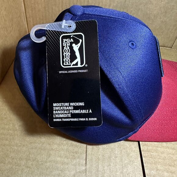 PGA Tour Pro Series Patch Strapback Hat USA Flag Golf Cap (NEW W/TAGS) - Picture 6 of 6